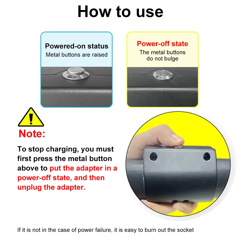 Electric Vehicle Charging Connector 16A/32A EV Car Charger Adapter Converter IEC 62196 J1772 EVSE Accessories Type2 To Type1