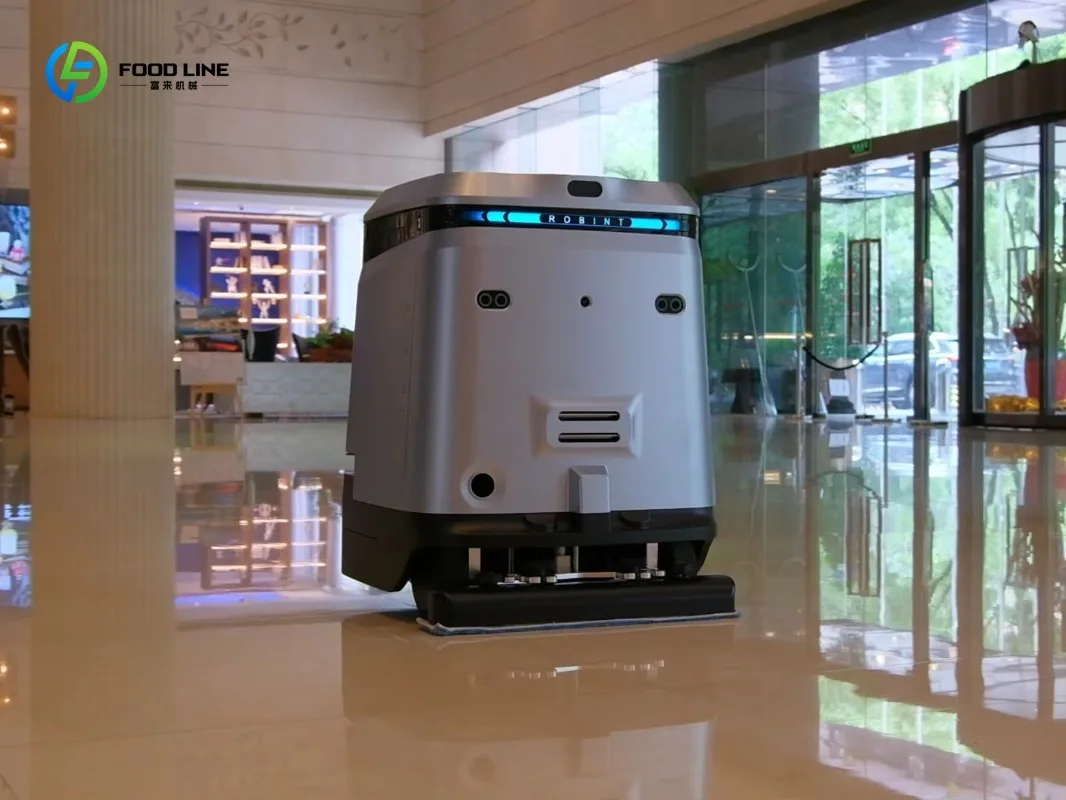 Commercial Robotic Floor Cleaner - Sweeping Scrubbing Vacuuming Dusting, 576㎡/h Efficiency & Auto Recharge