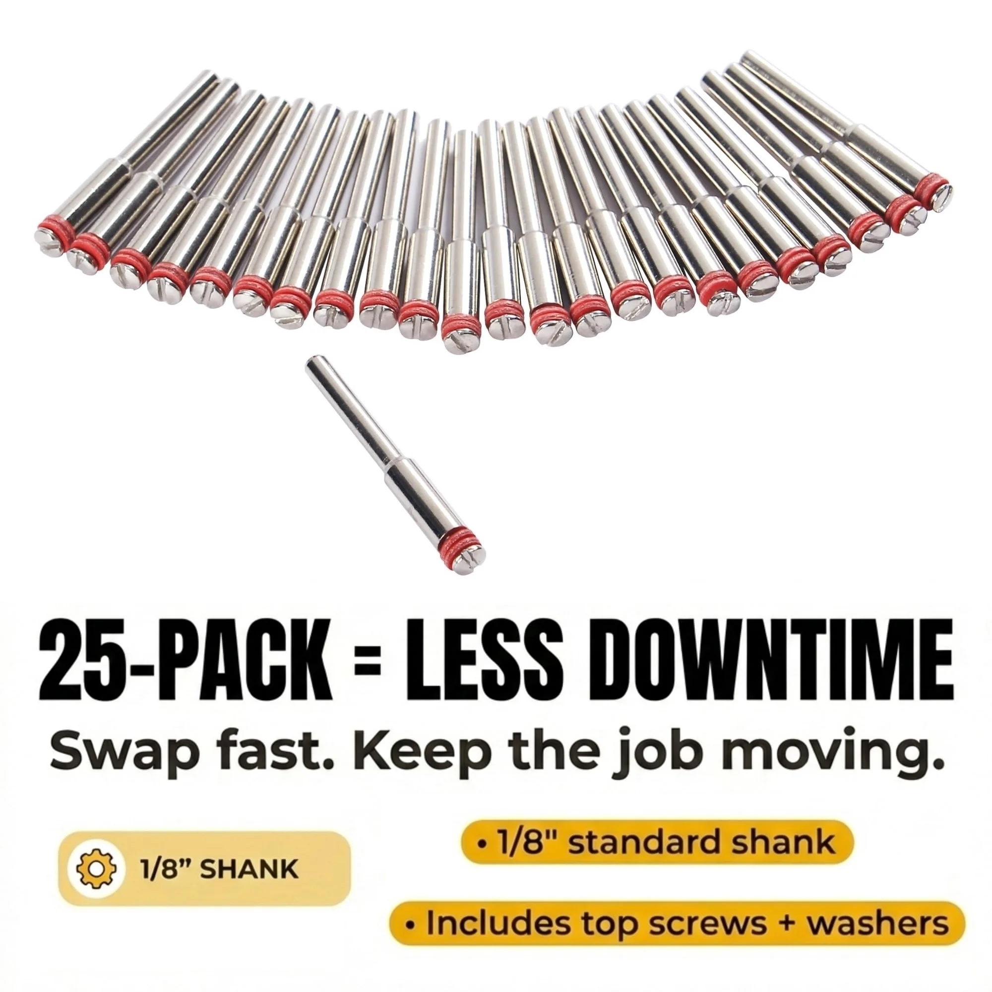 25PCS 1/8