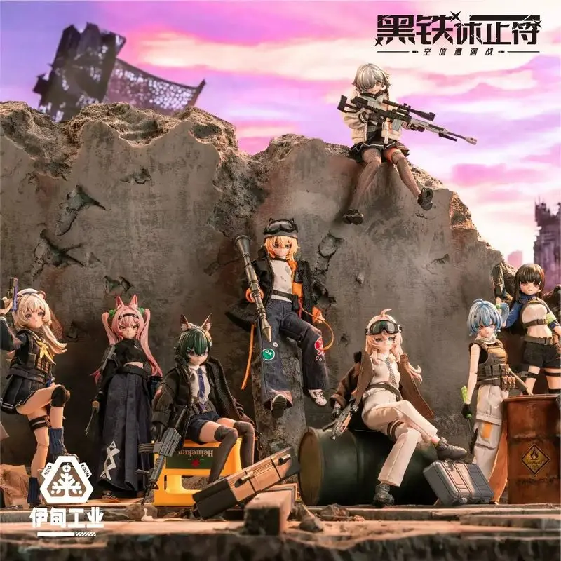 2026 New Eden Toys Black Iron Rest Series BJD Dolls Blind Box Mystery Box Toys Cute Action Anime Figure Kawaii Model Gift