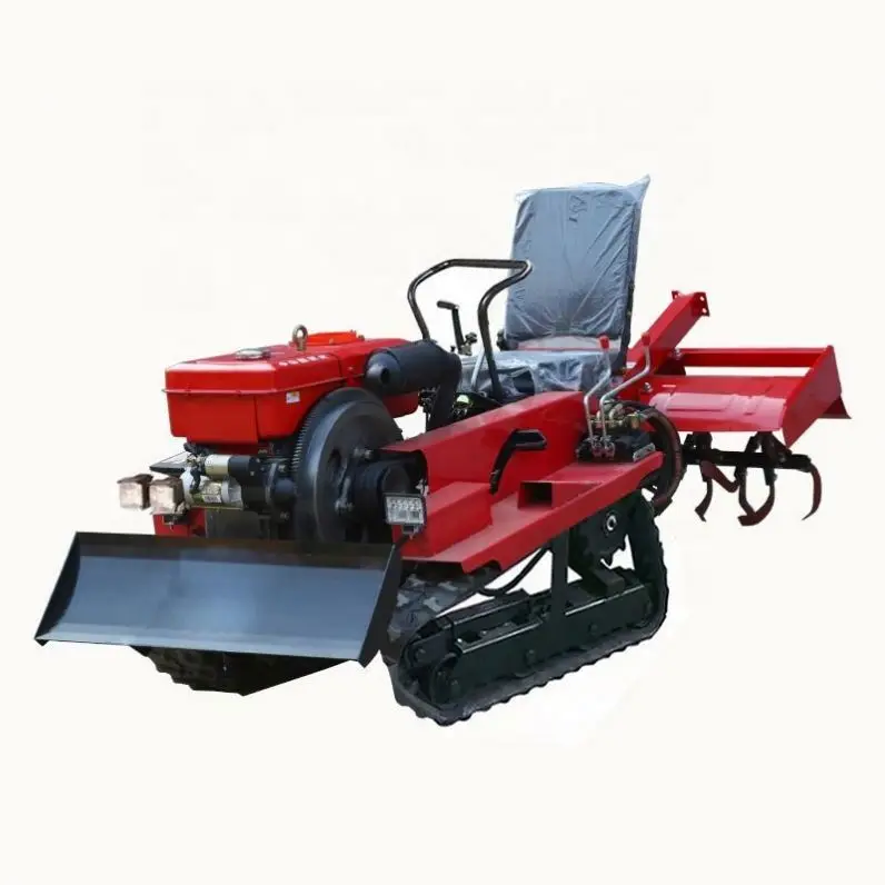25HP Ride on Cultivator Rotary Tiller Garden Mini Tractor Peralatan Pertanian Dengan Alat Hitching Grosir