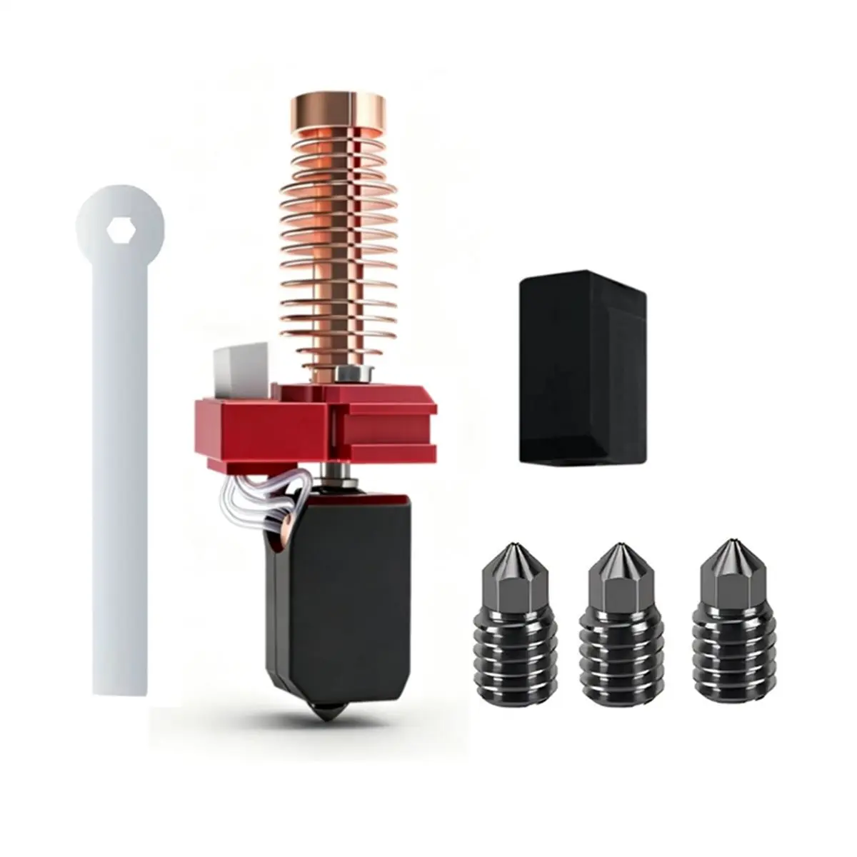 DT57 LATEST MODEL Hotend for Adventurer 5M / 5M Pro Pinting Head 280℃ Ceramic Heating Block Kit AD5M Hard Steel Nozzle Hot
