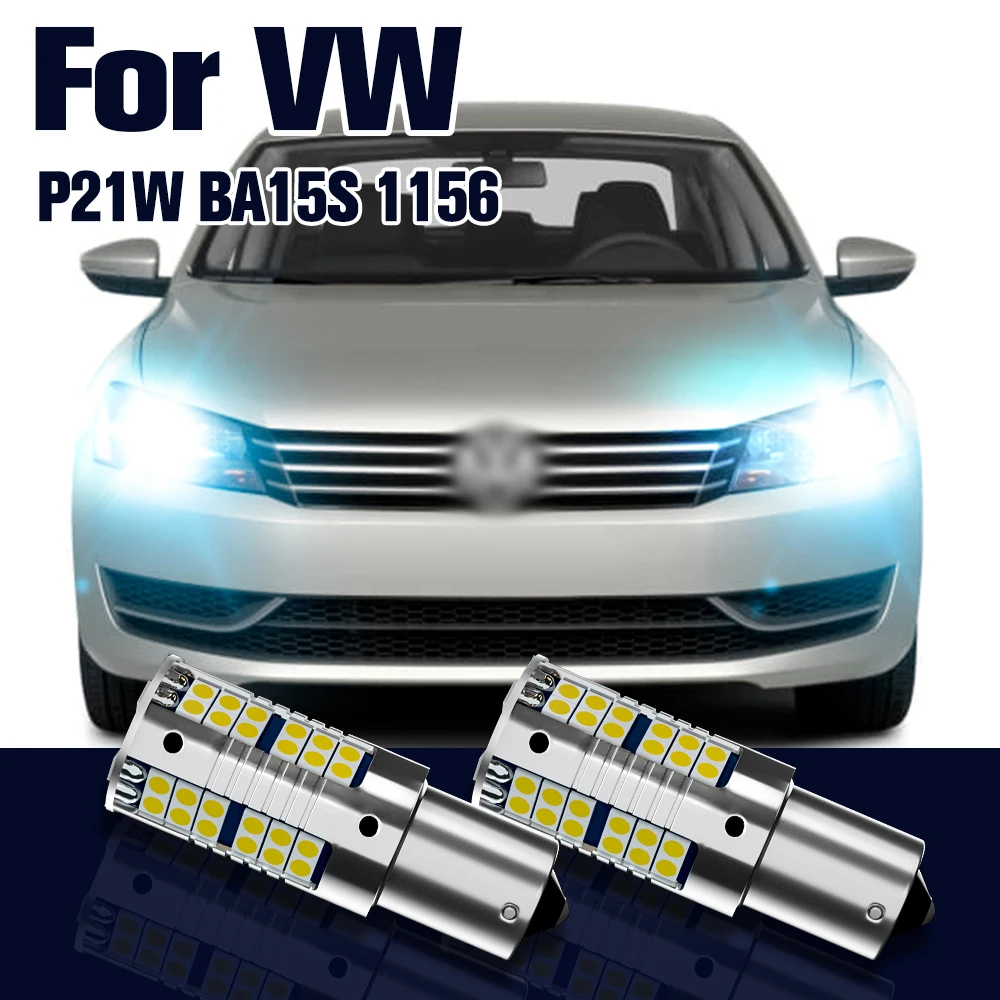 

Daytime Running Light P21W BA15S 1156 2pcs LED Bulb Lamp DRL For VW Passat B7 2010 2011 2012 2013 2014 Accessories