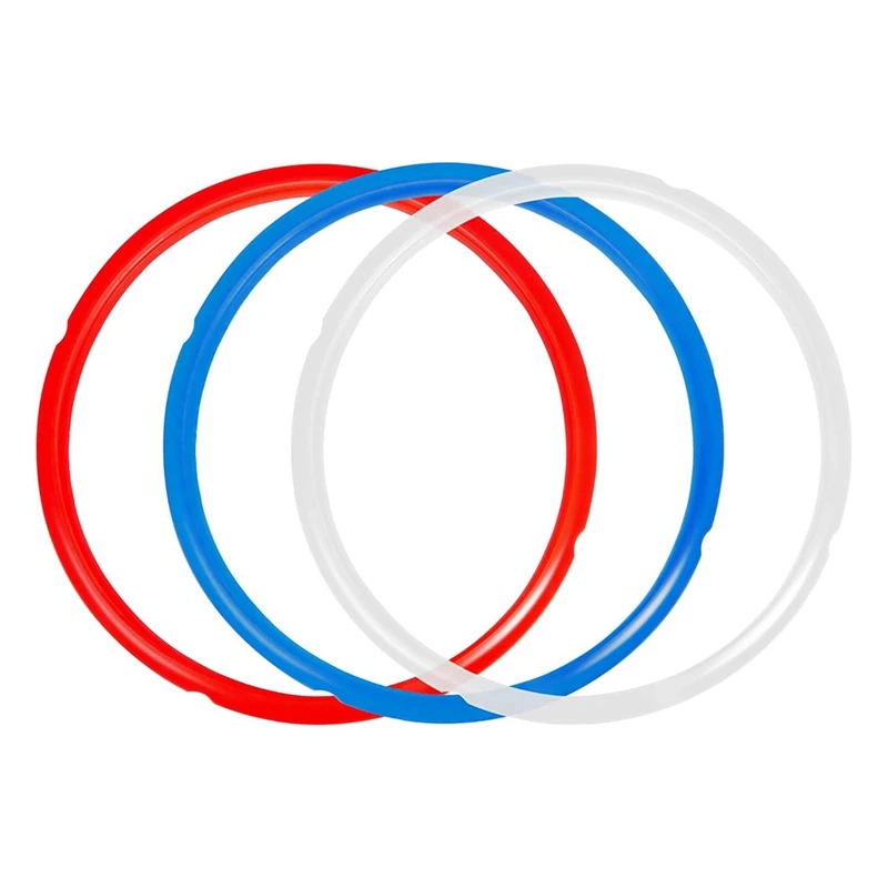 ATTWO-3 Pack Anelli di tenuta in silicone per vaso istantaneo 5/6 Qt, guarnizione di tenuta di ricambio, anelli di tenuta in silicone per uso alimentare