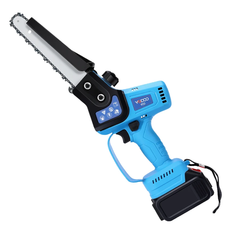 

XMSJ New Energy Mini Electric Chain Saw One-Hand Woodworking Lithium Battery Pruning Chainsaw Wood Cutter Cordless Garden