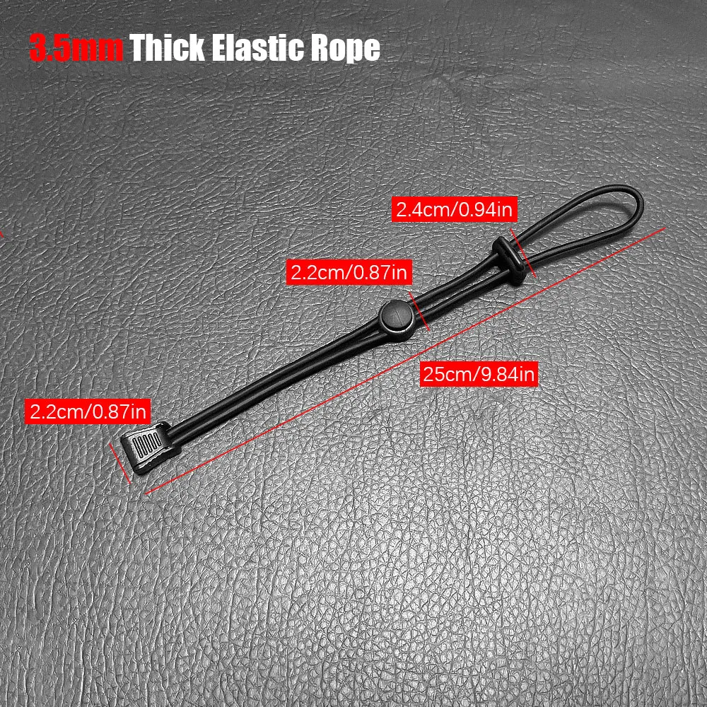 Outdoor Backpack Elastic Rope Fixed Buckle Camping Equipment Hiking Pole Fixing Tie Cord Rope External Buckle Flashlight Clip