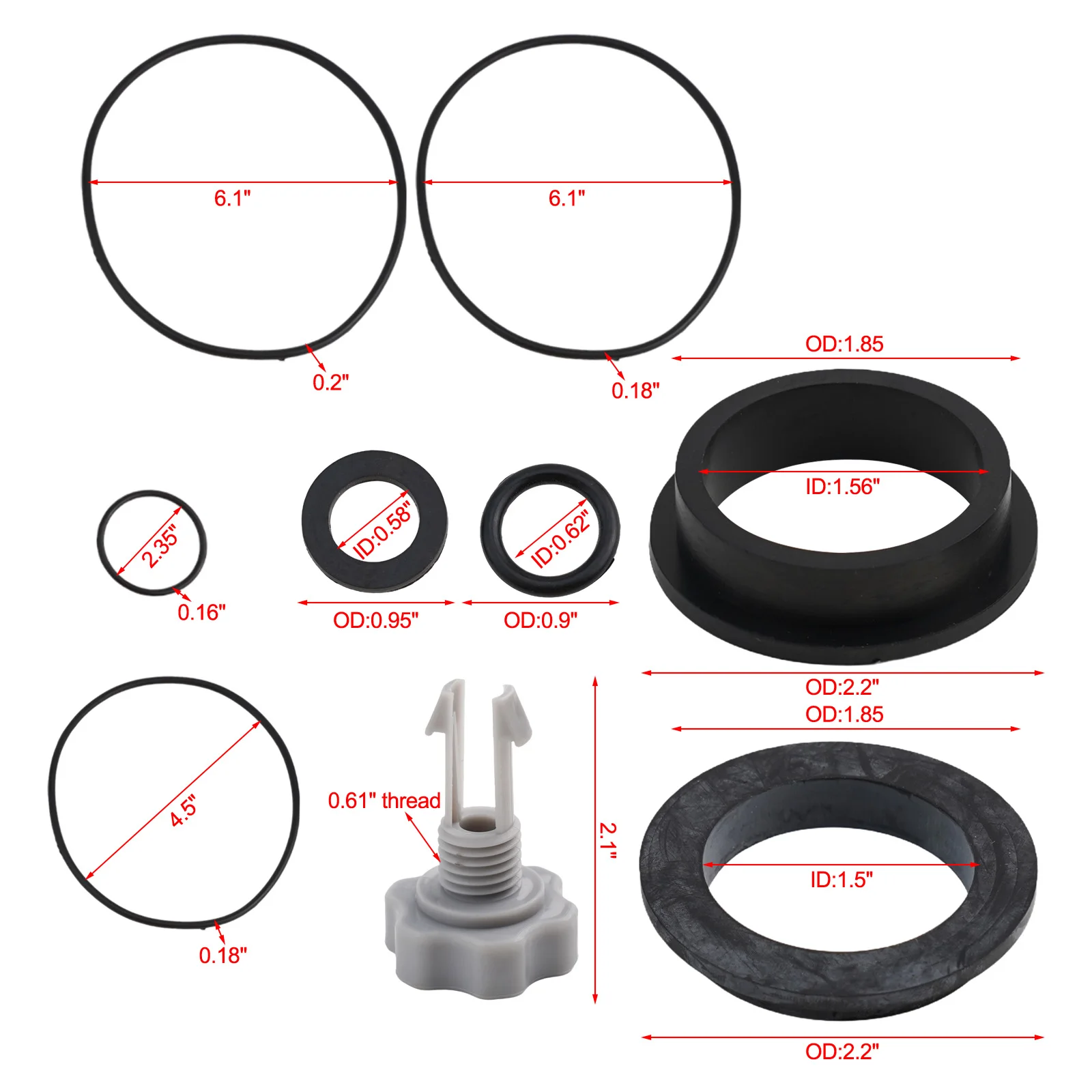 for intex Sand Filter Air Release Valves Swimming Pool Maintenance Essential Replacement Parts Rubber O-Rings Sturdy Material