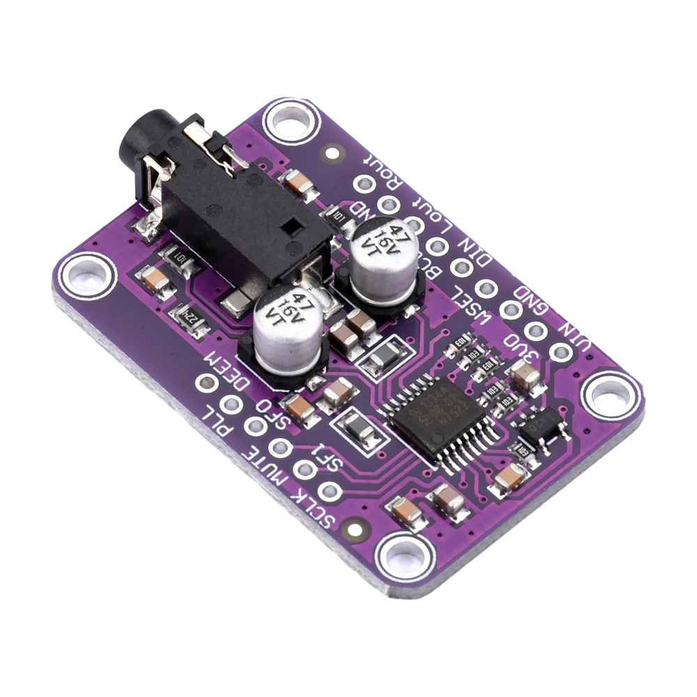 Uda1334a i2s Sound DAC módulo 3.3 - 5v audio estéreo decoder Board para el transporte de envases de arduino