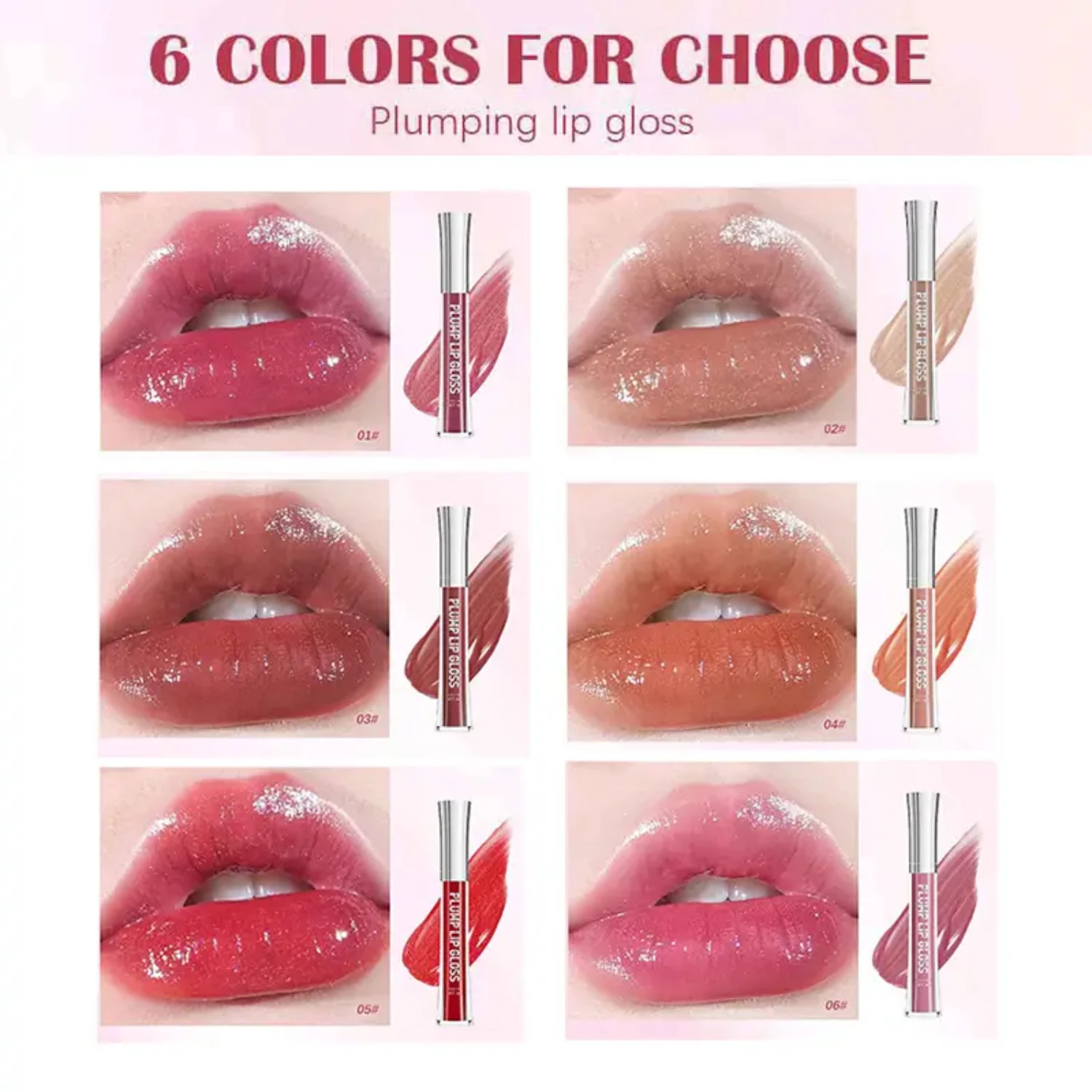 Shimmering, Dazzling, and Juicy Lip Plumper Oil - Moisturizing Lip Gloss for Fuller, Plumper Lips with a Luminous Finish - Enhan