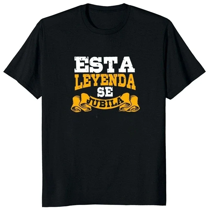 A Retro-style T-shirt for Retired Women, Printed with Spanish Text, Perfect As A Gift for A Retired Father.Summer Streetwear Y2K