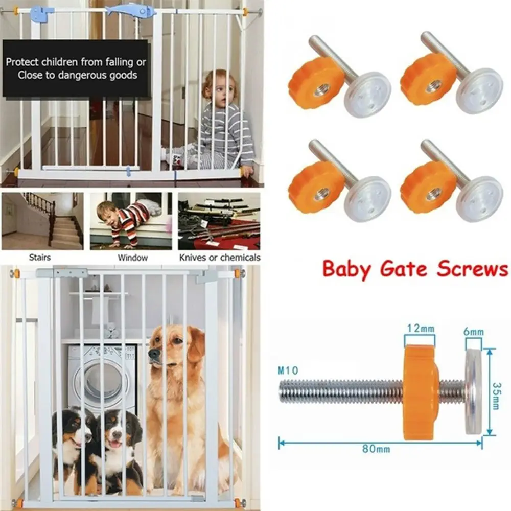 Kit Baby Pet Safety With Locking Guardrail Screws/Bolts Bolts Accessories Gate Bolts Baby Safe