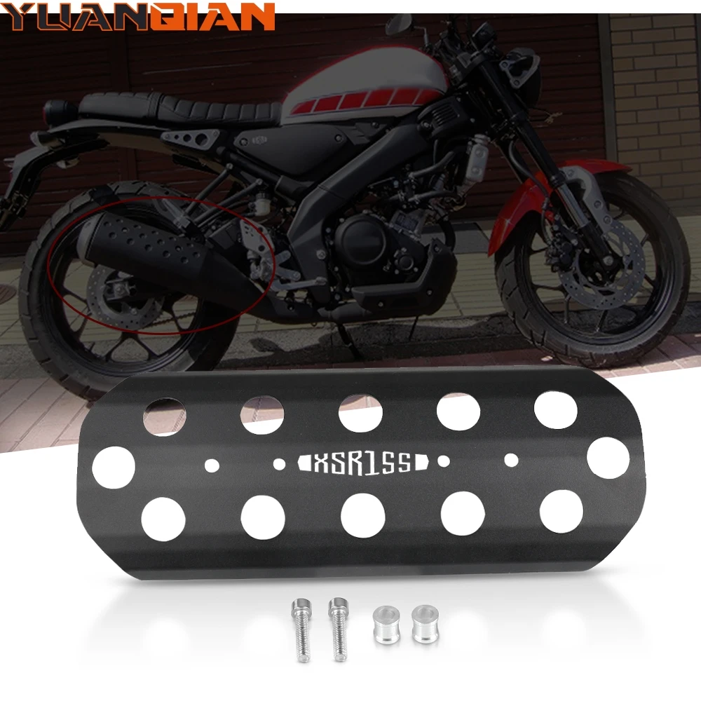 

XSR155 Motorcycle Accessories Aluminum Exhaust Muffler Pipe crash Leg Protector Heat Shield Cover For YAMAHA XSR 155 2019 2020