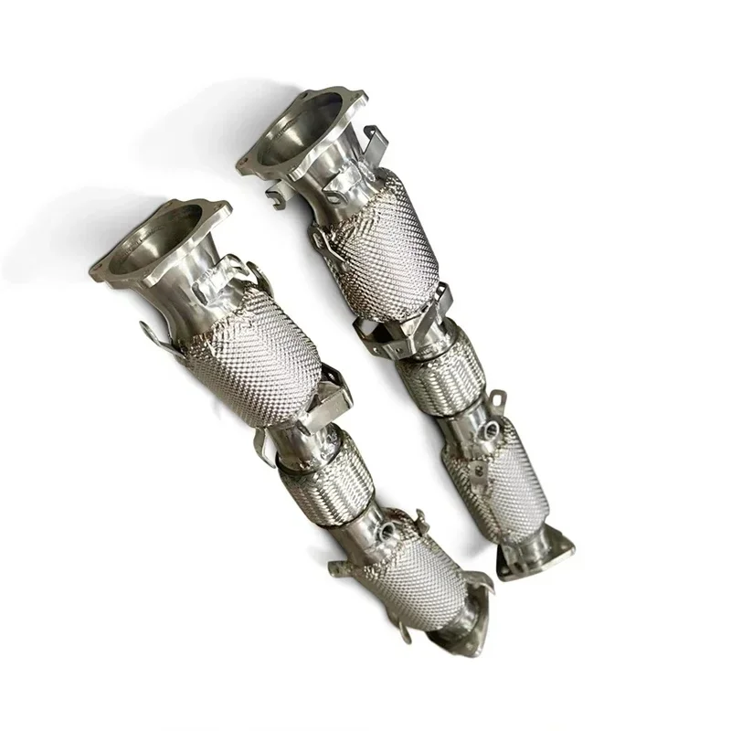 SS304 Catback Exhaust Muffler System with Catted Downpipe Fit for Acura NSX 3.5T 2015-2023 Performance Tuning