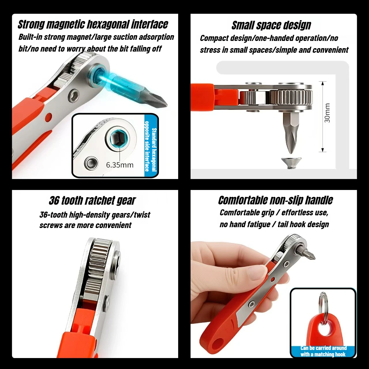 Set di cacciaviti ad angolo retto T25 Mini kit di chiavi offset a cricchetto da 90 gradi, strumento tascabile per riparazione fai da te presa per punte a basso profilo