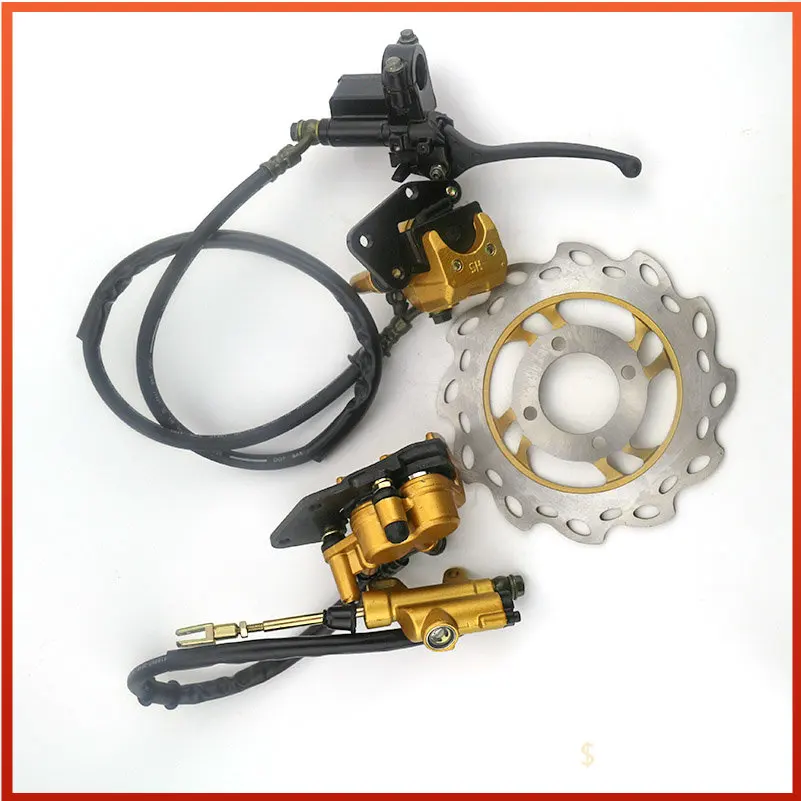 Motorcycle Front Disc Brake Kit Hydraulic Brake System for 110cc 125cc 140cc BBR TTR Pit Bike Motocross Scooter Pitbike