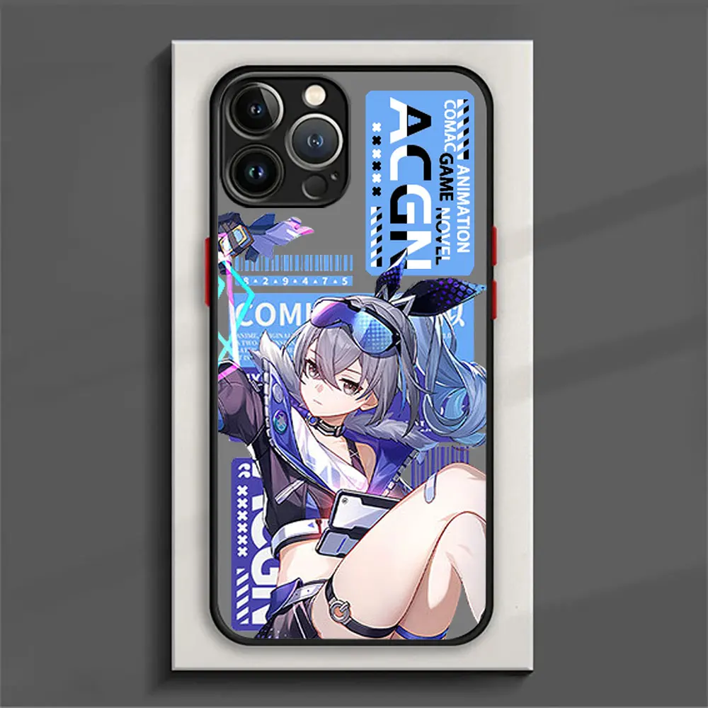 Kafka Dan Heng Honkai Star Rail Cases For Apple iPhone 15 14 13 12 11 XS Pro Max Mini 8 7 Plus SE X XR Phone Case Frosted Cover