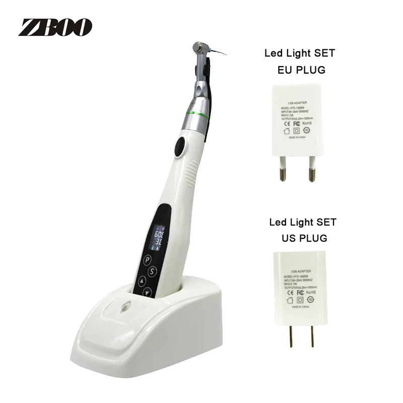 EndoMotor 16:1 Dental Reduction Equipment Wireless Endo With LED Light Imported Motor Root Canal Instrument Dentist Tips