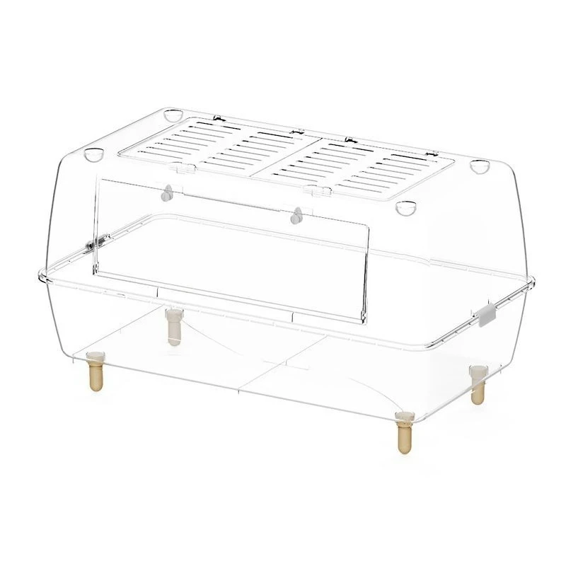 

Hamster cage, acrylic oversized villa crystal cage, feeding cage