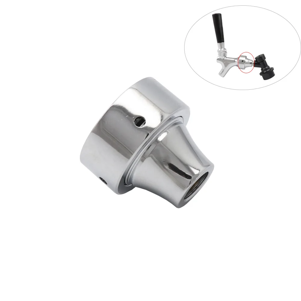 Home Brew Beer Faucet Adapter Chrome Quick Disconnect With 1/4\