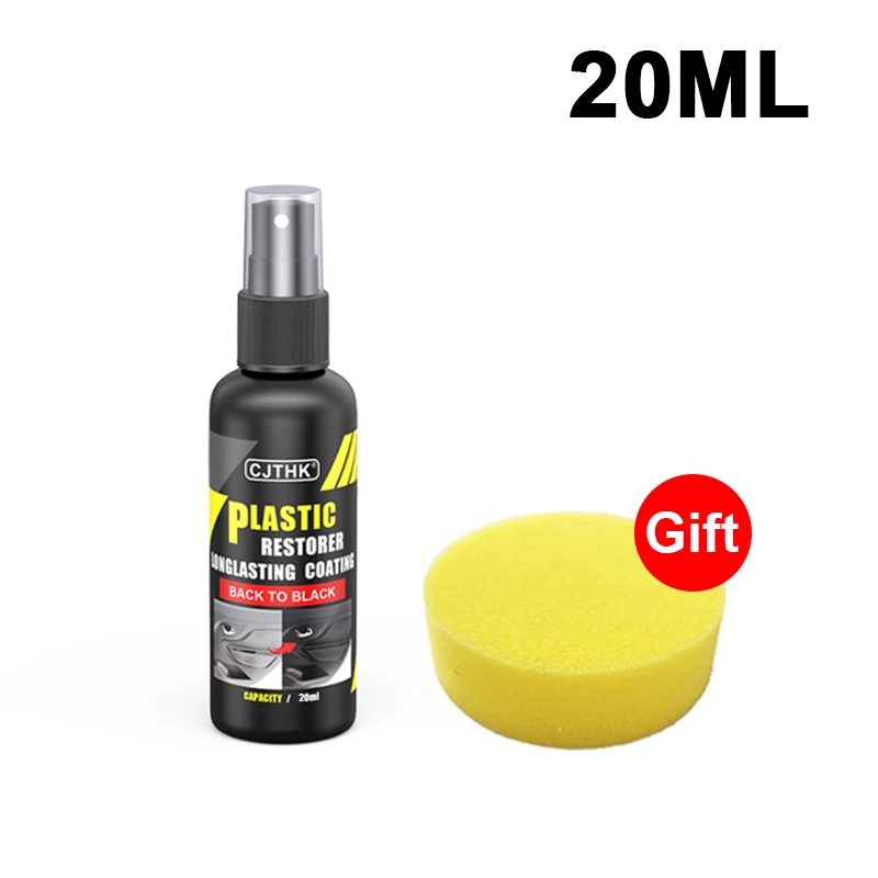 Auto Plastic Restorer Coating Agent Auto Plastic Rubber Exterieur Reparatie Schoon Vernieuwen Restauratie Middel Zwarte Glans Afdichting Fleuren