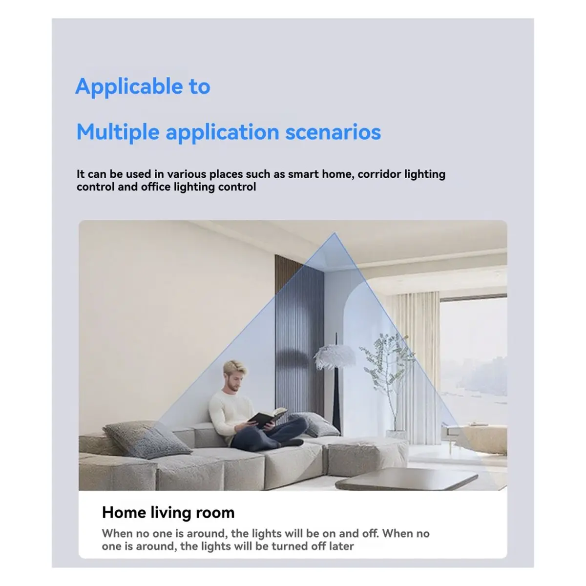 popop 24G Human Presence Radar Auto-Induction Smart Switch SW01S Light Controller with APP Intelligent Param Adjustment