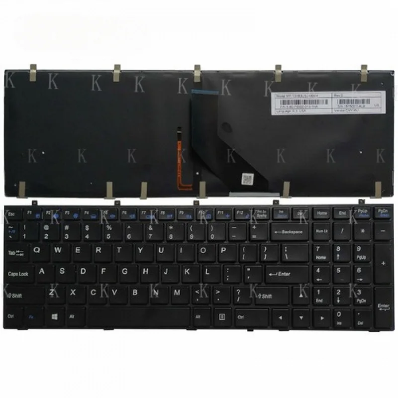 

Y C Новая клавиатура для Clevo W670 W670SR W670SRQ W670SZQ W670SZQ1 W670SHQ США с подсветкой