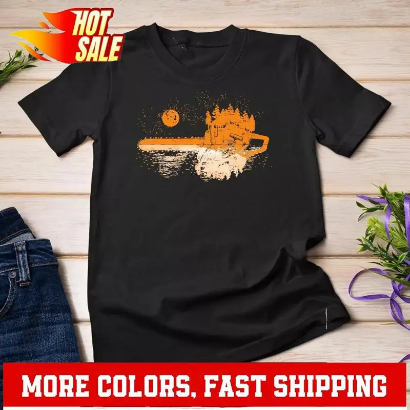 

Chainsaw Woodworker Men Lumberjack Arborist T Shirt