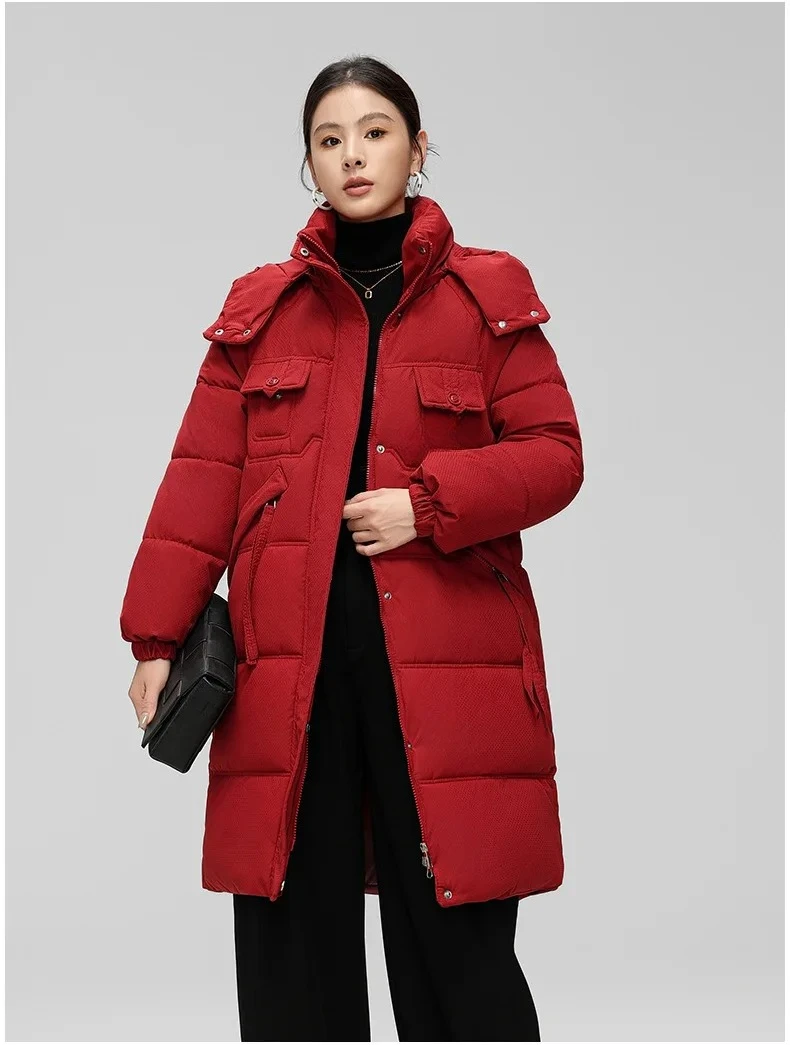2025Jacket Lady Long Sleeve Zipper Thick Warm Outwear