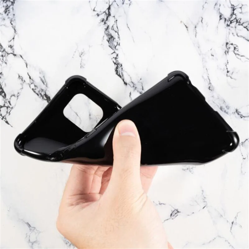 For LG Q92 5G Case Soft Ultra Thin Silicone Black TPU Cover For LG Q92 5G Pudding Silicone Phone Funda