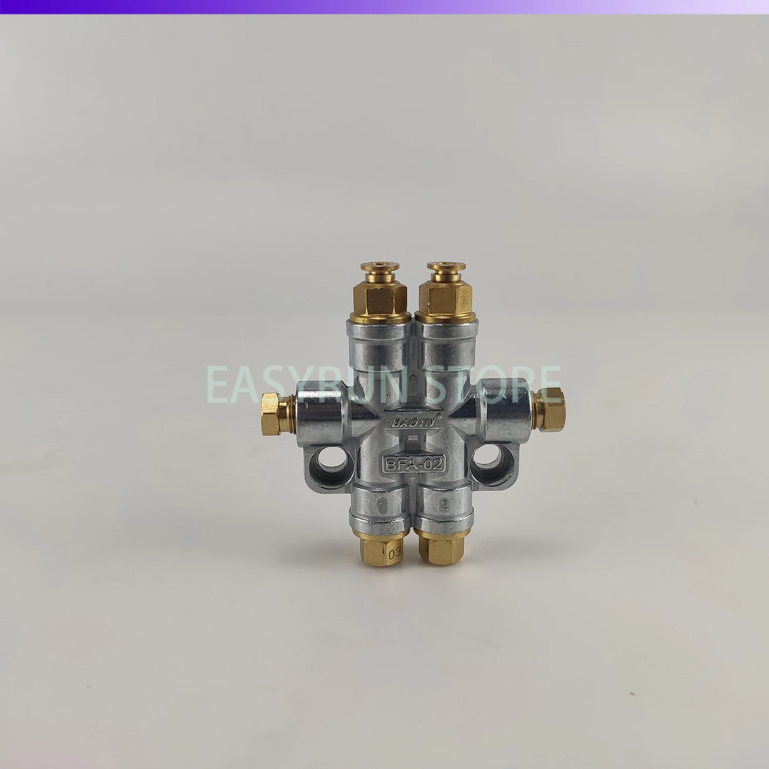 BATON 2 Ways Detective Volumetric Grease Oil Distributor Value Manifold Block For Centralized Lubrication System
