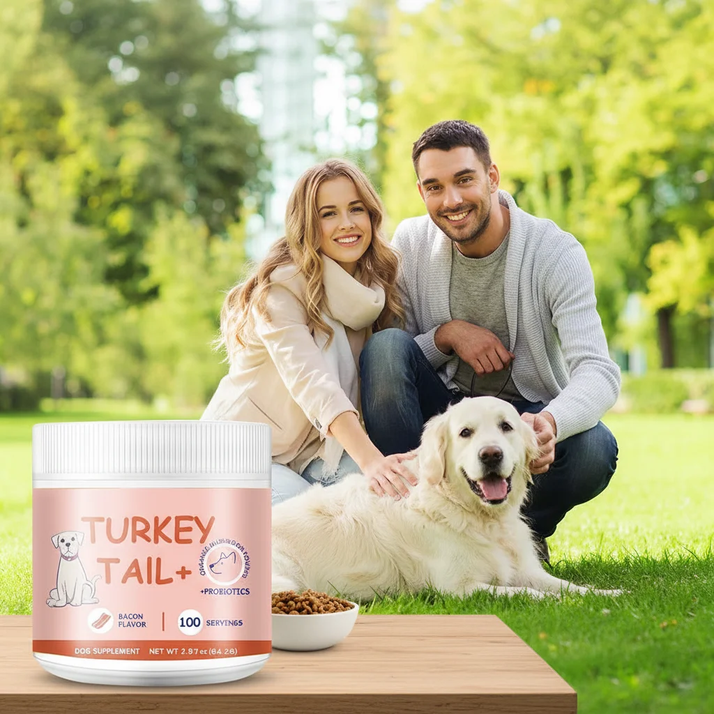 1/2/3PCS Bacon Flavored Pet Mushroom Powder Natural Premium Formula Appetite Booster for Fussy Cats Dogs Healthy Supplement