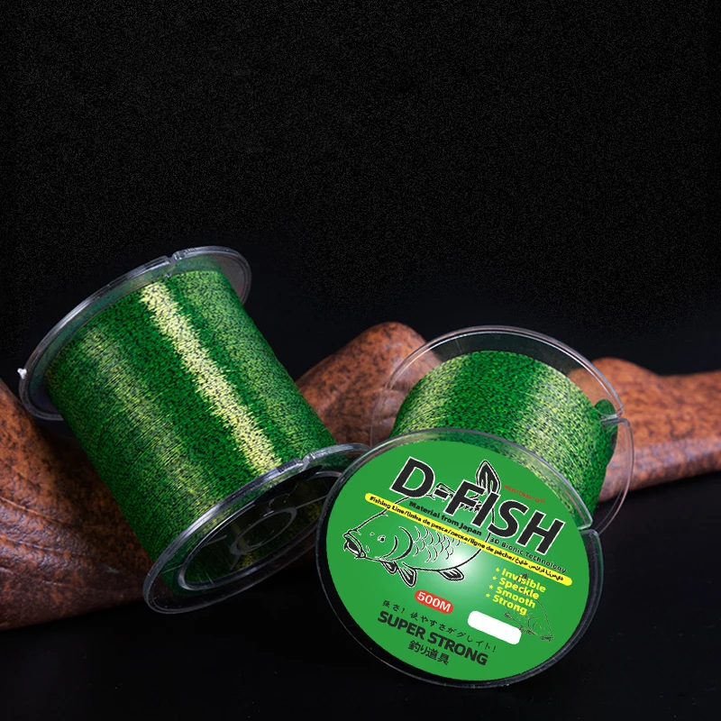 

REDTOMATO монофильная нейлоновая леска с зеленым пятнистым невидимым аксессуаром для рыболовных снастей