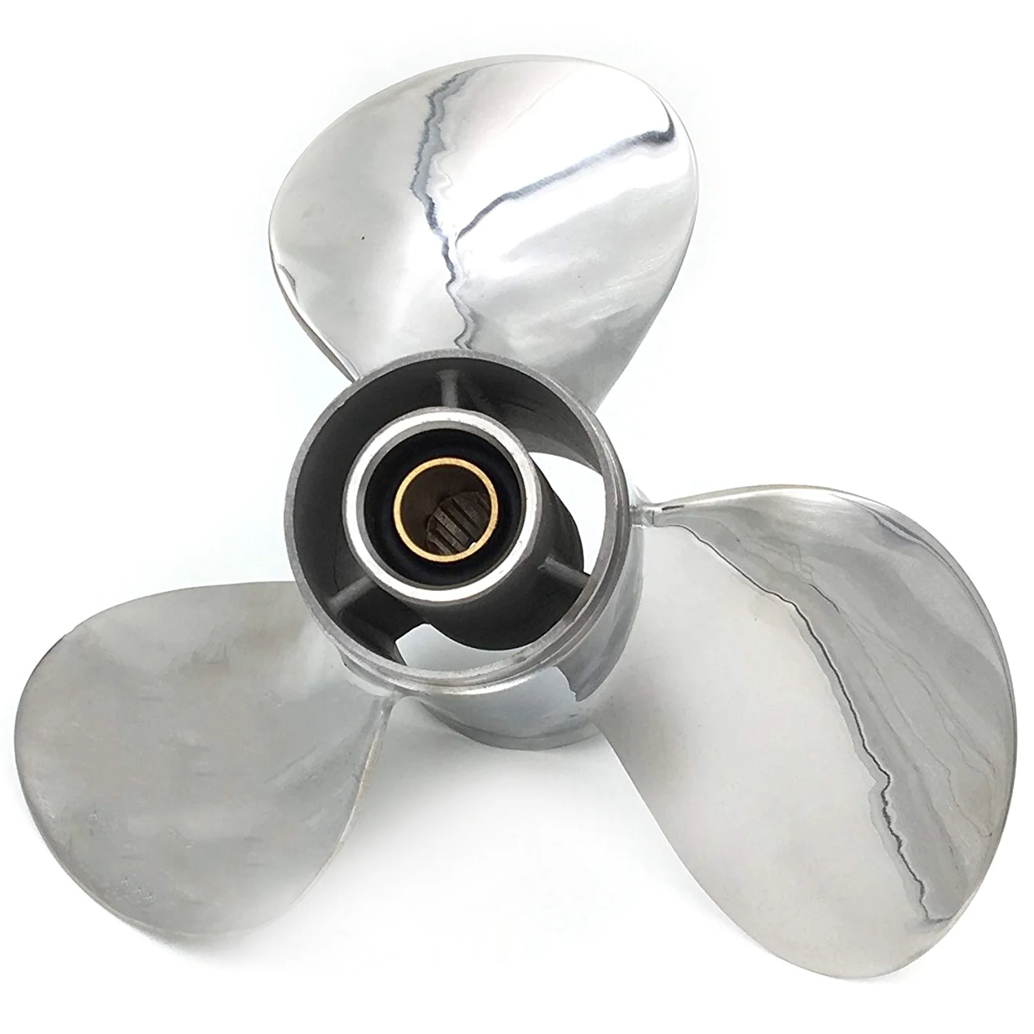 Stainless Steel Outboard Propeller 9 7/8X12 for