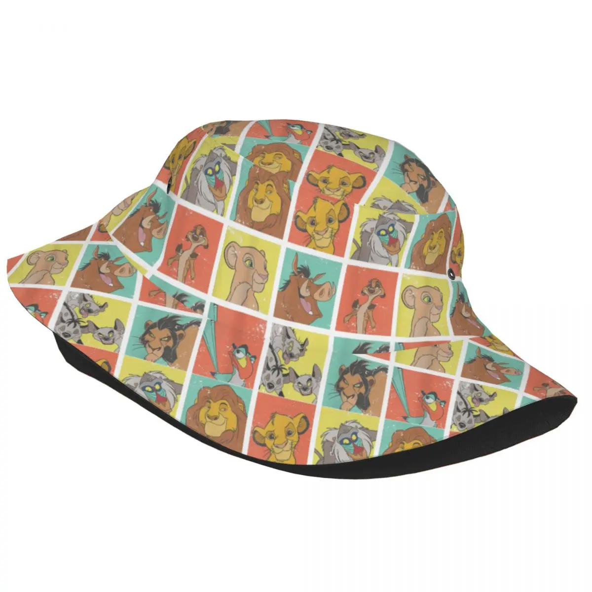 Summer Beach Vacation Getaway Headwear The Lion King Characters 90s Cartoon Stuff Bucket Hat Sun Hat Panamka Fishing Cap Outdoor