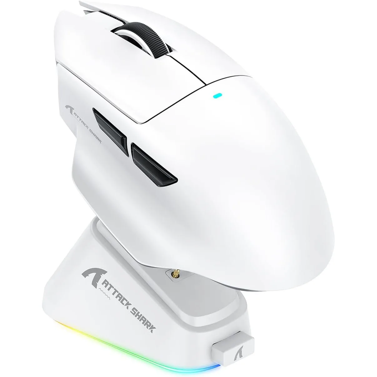 

ATTACK SHARK V6 65g Superlight Wireless Gaming Mouse with RGB Magnetic Charging Dock,BT/2.4GHz Wireless/Wired Mouse 1K Polling,P