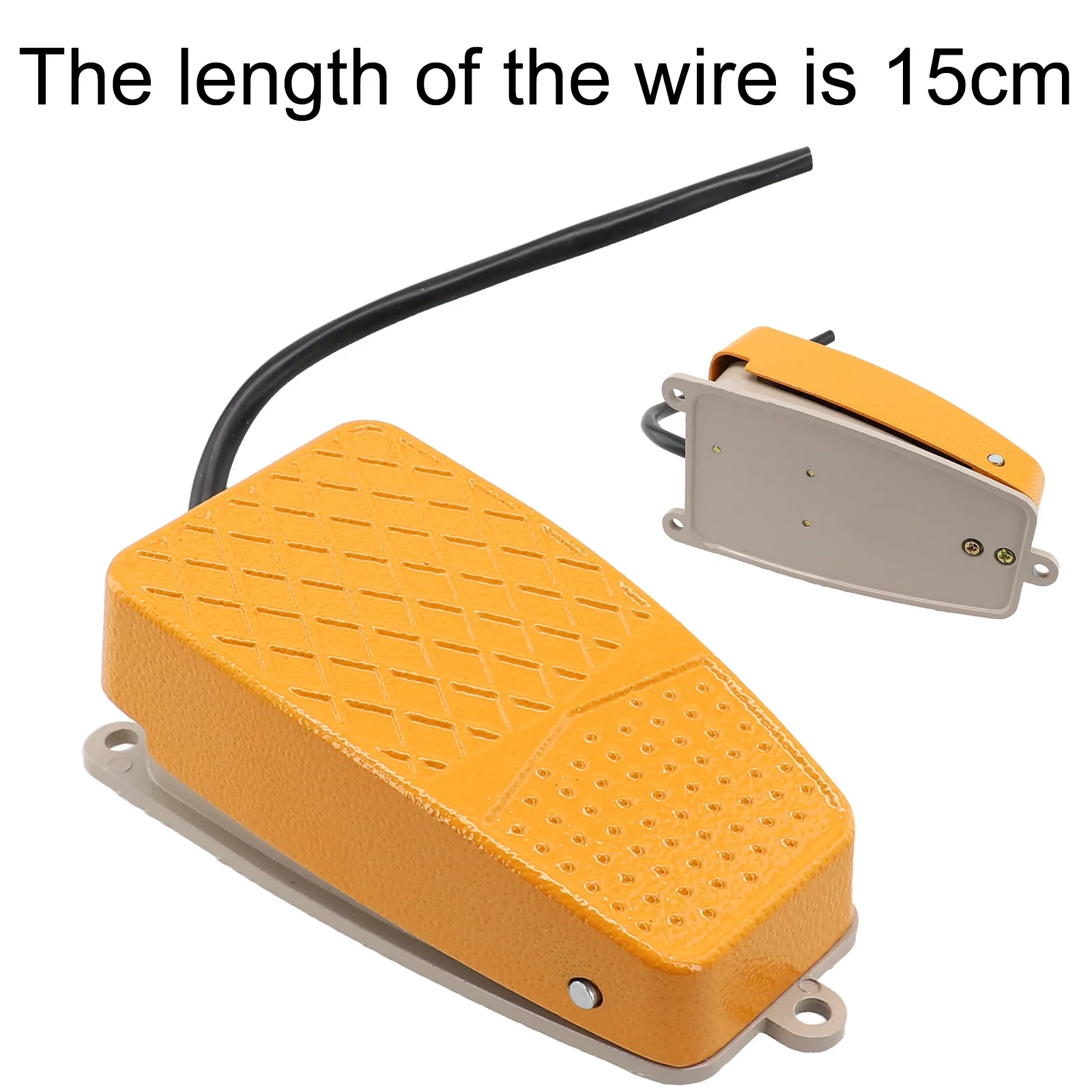 1 Pc 풋 스위치 알루미늄 풋 스위치 250VAC 10A SPDT NO NC 전력 페달 순간 15CM 미끄럼 방지 페달 도구 액세서리