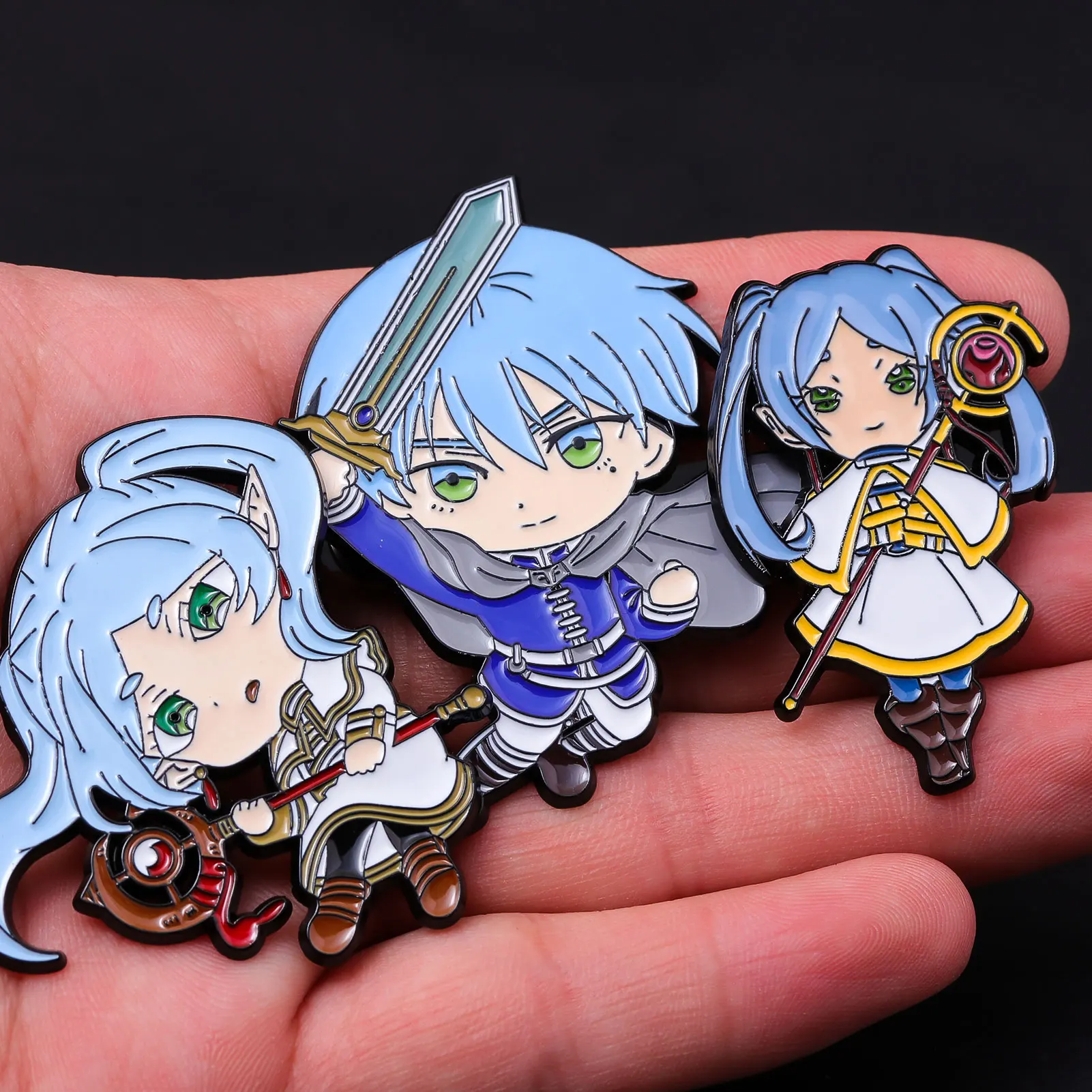 Japanese Anime Frieren: Beyond Journey's End Enamel Pins Brooches Anime Figure Frieren Badges For Fans Backpack Charm Jewelry