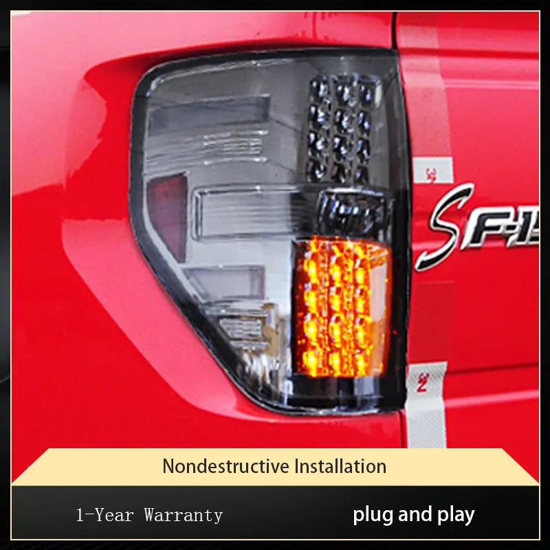 

Задний фонарь для Ford Raptor F150 F-150 2008-2014, улучшенный автомобильный фонарь, проектор, бифокальный объектив, сигнальный задний фонарь, аксессуары