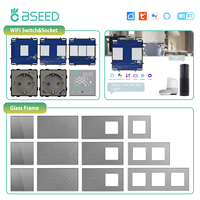 BSEED 1/2/3Gang WIFI Touch Light Switch Part Smart Switch Module Part EU Wifi Socket DIY Parts Glass Panel Free Combination