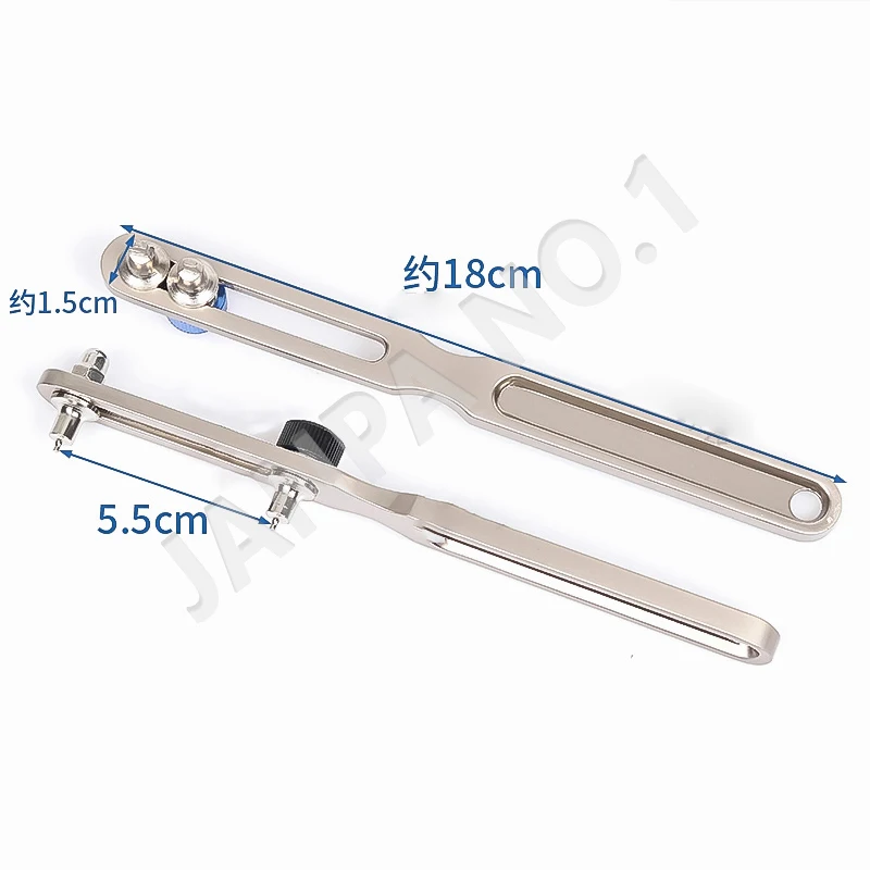 Herramientas para relojes, abridor ajustable de caja trasera, removedor de presión, herramienta de reparación de relojero, kit de abridor de Metal de dos garras