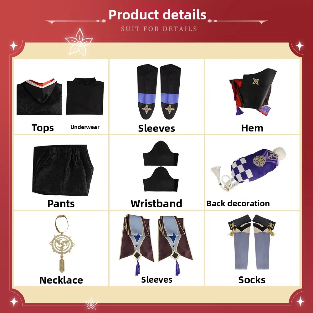 "Genshin Impact" Scaramouche Cosplay Costume - Kunikuzushi/Wanderer Themed Anime Cosplay (Japanese Anime Style)  Ancient Costume