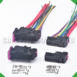 20 Pin Automobile Waterproof Front Door L/R Connector Plug With Wire Harness 8E0972702 8E0972701 For Audi A4 A6L A3 A8 Q7 Q3 Q5