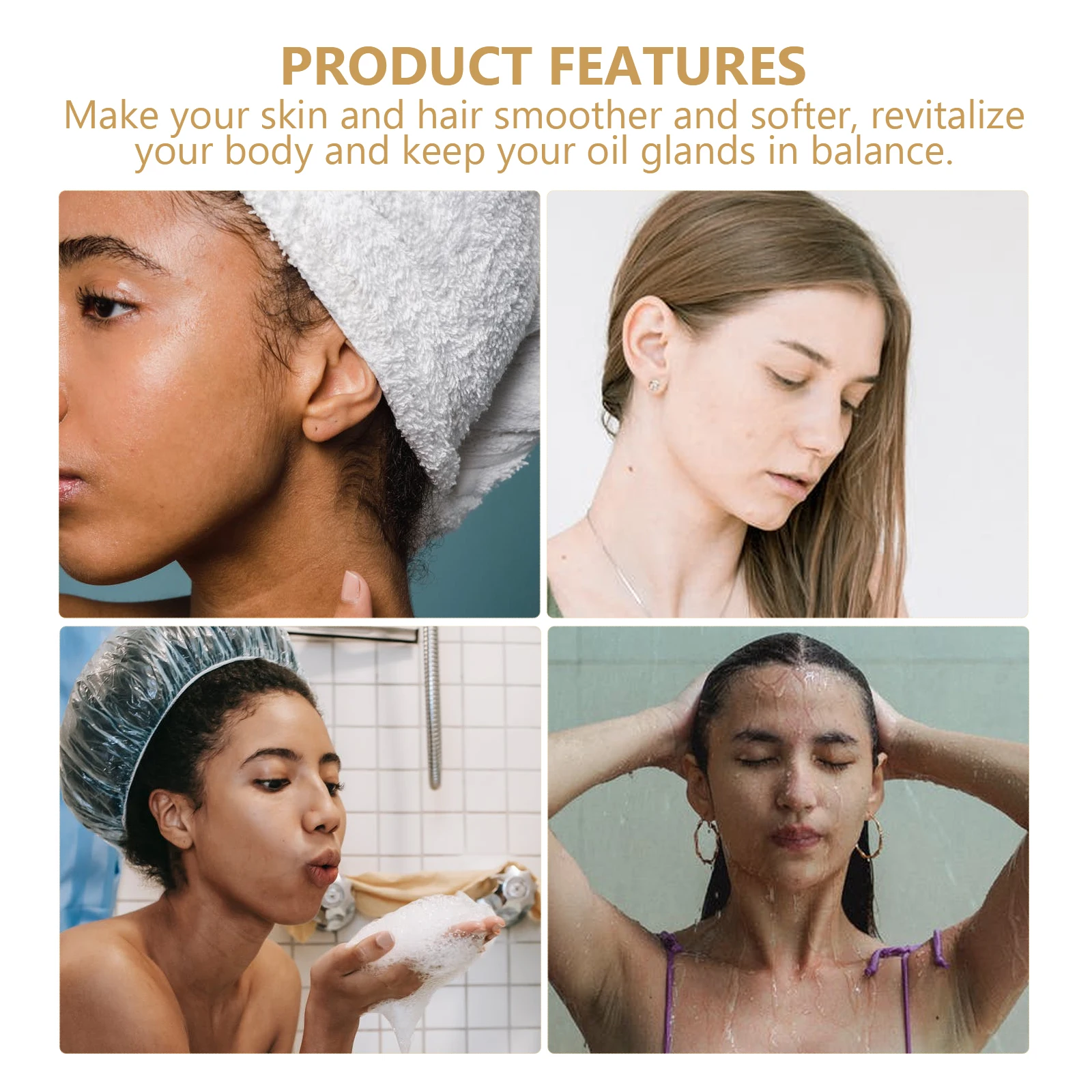 

2Packs Anion Beads Filter Soften Purify Shower Water Improve Skin Hair Health Anion Mineral Balls