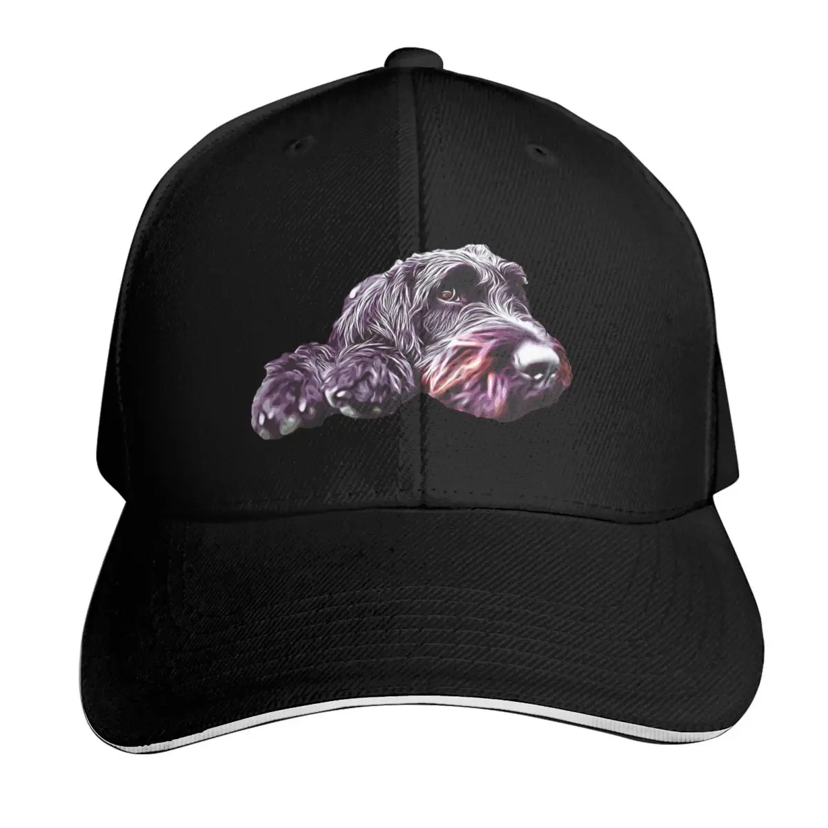 Labradoodle Doodle Dog | Poodle Mix Dog Baseball Cap Curved Brim Classic Fit Low Profile Unstructured Unisex for Men Women