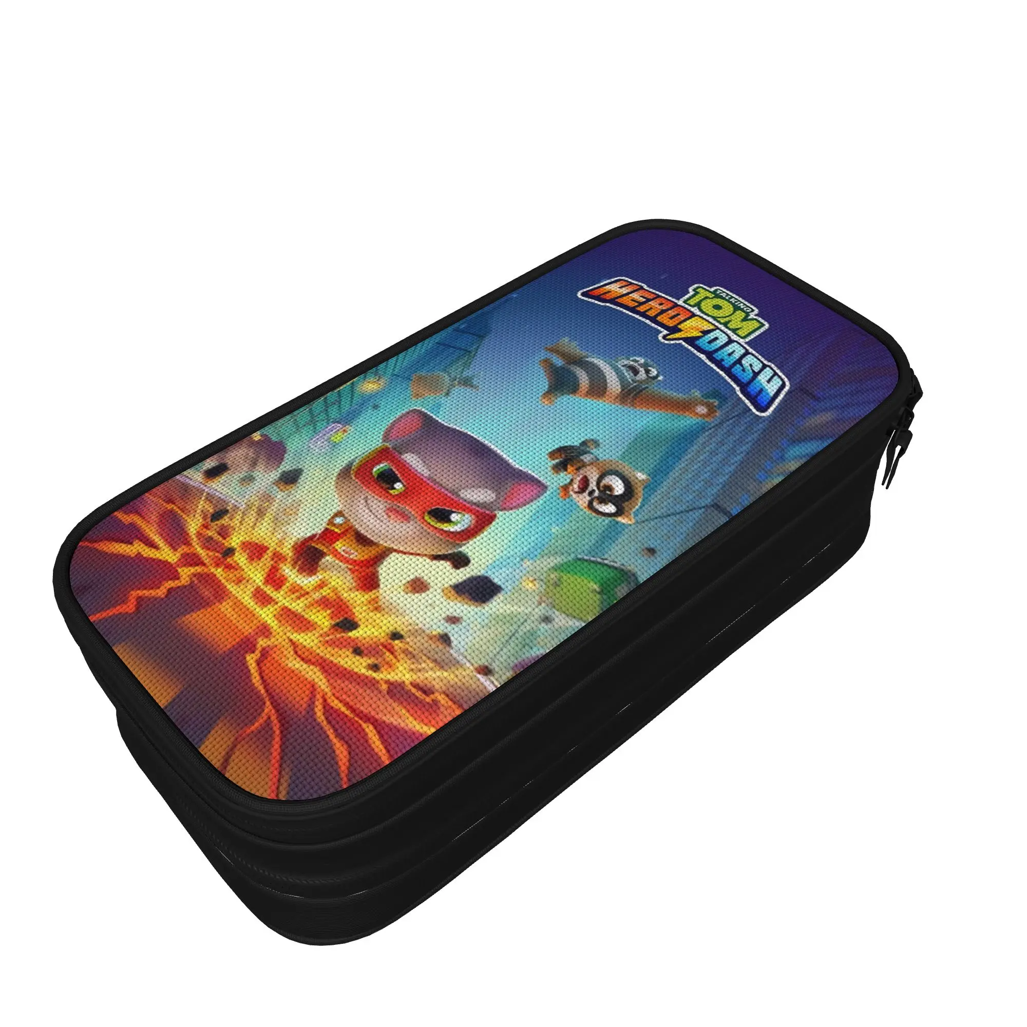 T-Talking T-Tom And F-Friends Pencil Case Double Layer Large Capacity Office Supplies  Pencil Box Amazing Gift