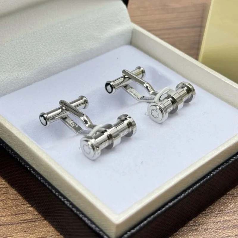 أزرار أكمام كوكبة MB أناقة سماوية بسيطة للرجال من المعدن الفاخر للأعمال الرسمية #4