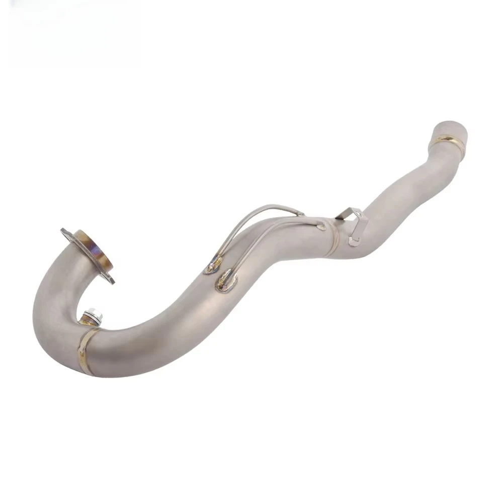 Nova liga de titânio acessórios da motocicleta tubo ligação dianteira escape para ktm 690 enduro r smc r husqvarna enduro supermoto