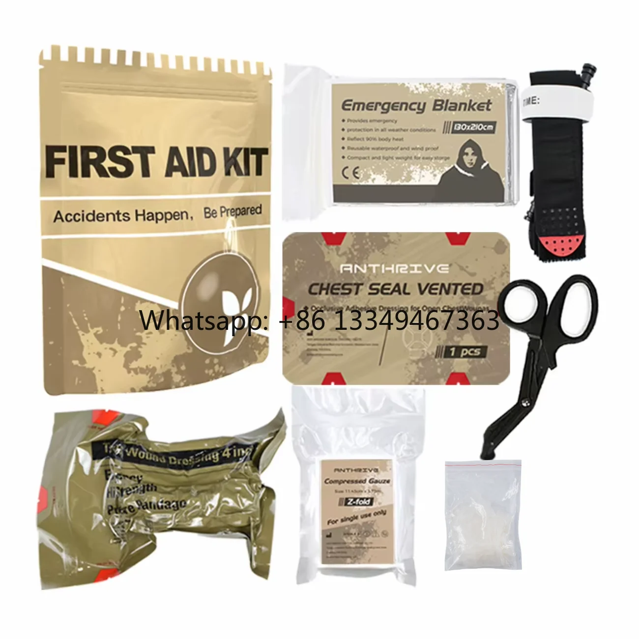 

Best price Tactical Outdoor Portable Bleeding Control Kit Medical Survival Kit IFAK Refill First Aid Kit for Emergency Trauma di