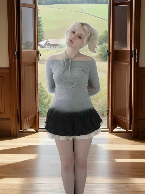 

Новинка 2023 года в японском стиле, милые короткие юбки с цветными блоками для женщин, модная летняя женская повседневная мини-юбка с высокой талией