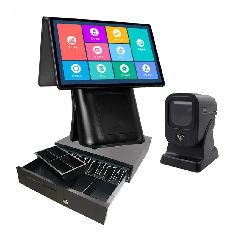 

All in one Caja Registradora Pos maquina sistemas Machine Factory 15.6 Android Win Cash Caja Registradora With Receipt